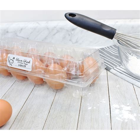 Clear Plastic Egg Cartons (20-Pack); Tri-Fold Containers for One Dozen Eggs | eBay