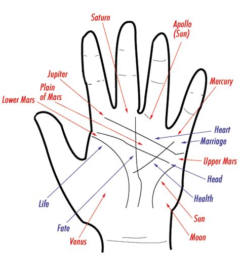 Astrology and Palmistry Portal: Palmistry Hands Charts