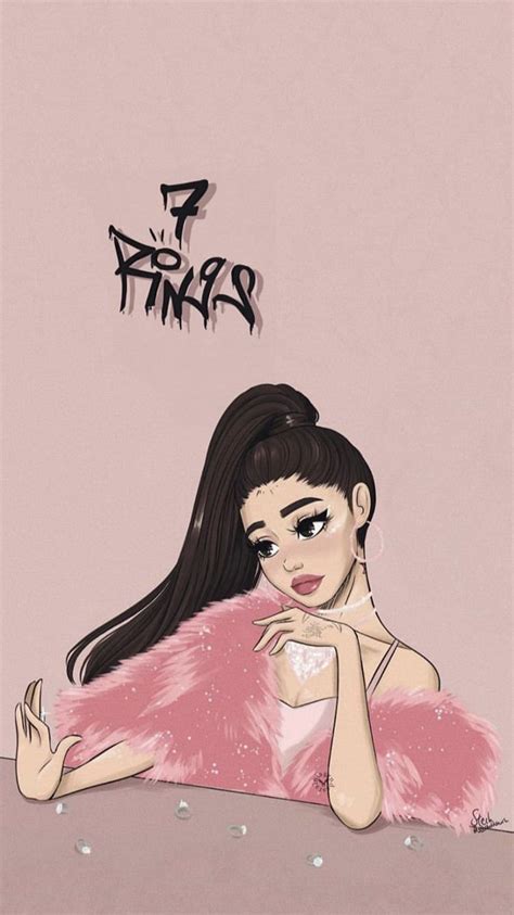 Ariana Grande 7 rings wallpaper | Niedliche zeichnungen, Tumblr hintergründe, Hintergrundbilder