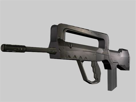 Famas Gun (Rifle) Free 3D Model - .lib4 - Free3D