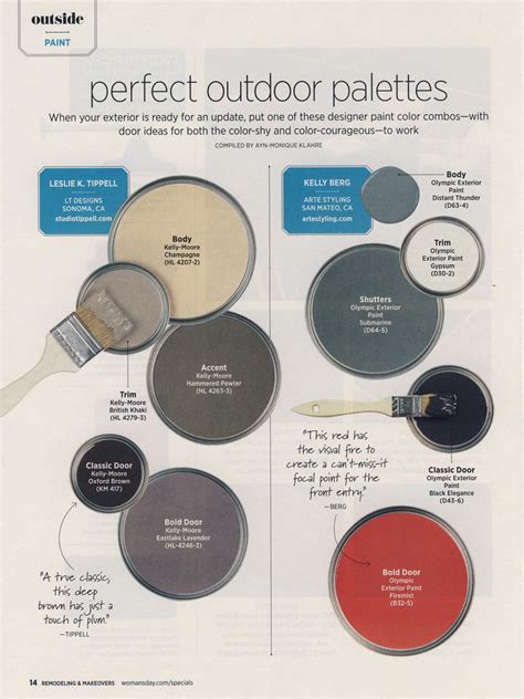 Perfect Outdoor Paint Palette | Exterior paint, Paint color combos ...