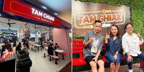 Miss Tam Chiak Opens Hougang Kopitiam With Actors Chew Chor Meng & Dennis Chew