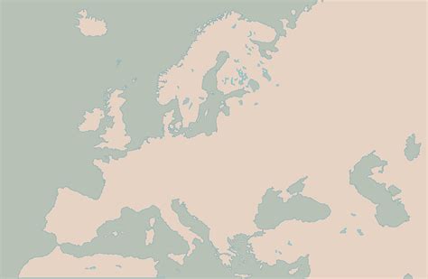 Blank Map of Europe (clean) by Kuusinen on DeviantArt