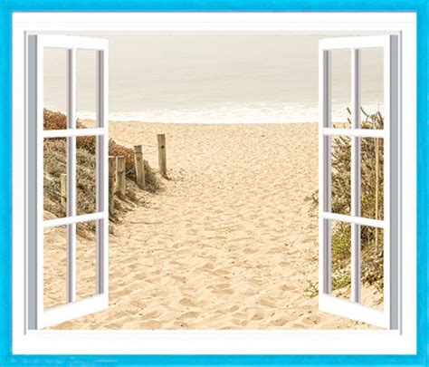 Window View of Beach Open Window to Beach View Beach Wall - Etsy