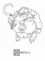 Dota 2 coloring Pages sketch template