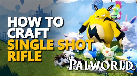 How to craft Single shot rifle Palworld - YouTube