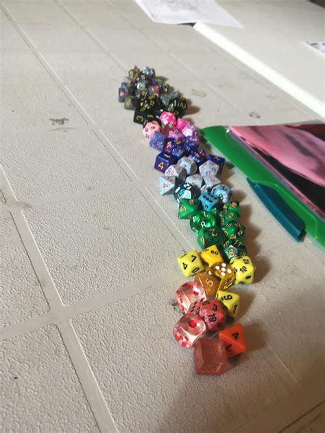 These colour coded d&d dice : r/oddlysatisfying