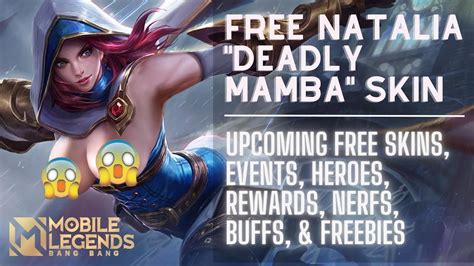 *FREE* NATALIA SKIN! - MLBB Giveaway Skin | UPCOMING SKINS, HERO ...