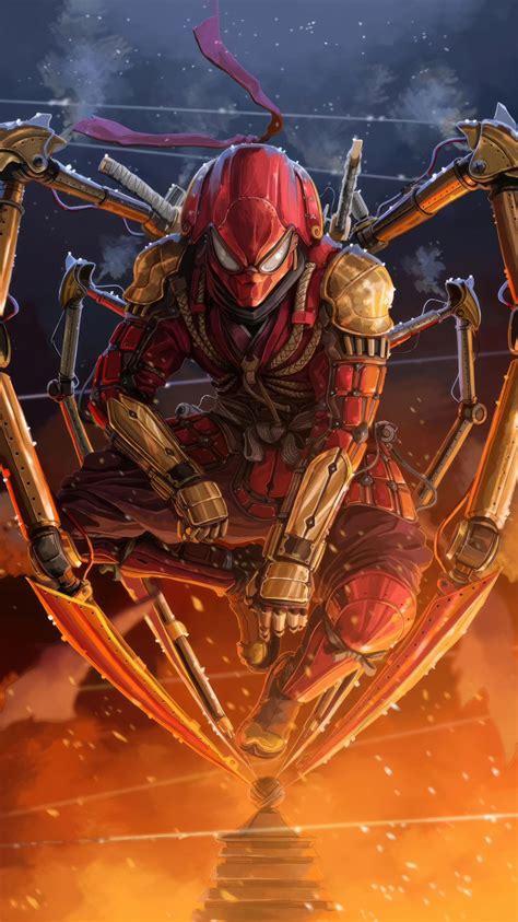 Download wallpaper 750x1334 iron-spider, concept art, iphone 7, iphone ...