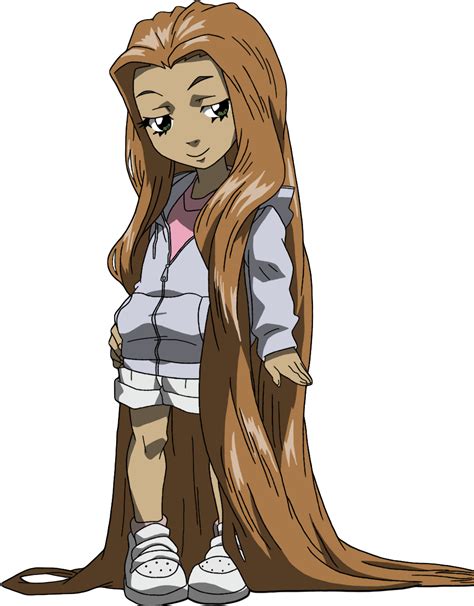 406kib, 1006x1280, A Cute - Boondocks Jazmine Long Hair Clipart - Large Size Png Image - PikPng