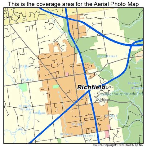 Aerial Photography Map of Richfield, OH Ohio