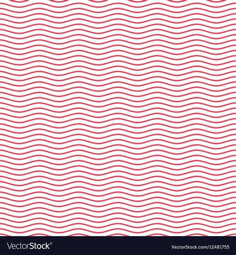 Red seamless wavy line pattern Royalty Free Vector Image , #spon, #wavy, #line, #Red, #seamless ...