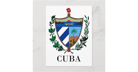 CUBA - symbol/coat of arms/flag/colors/emblem Postcard | Zazzle