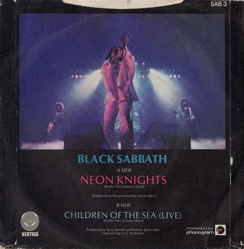 Black Sabbath - Neon Knights | Black sabbath, Knight, Music photo