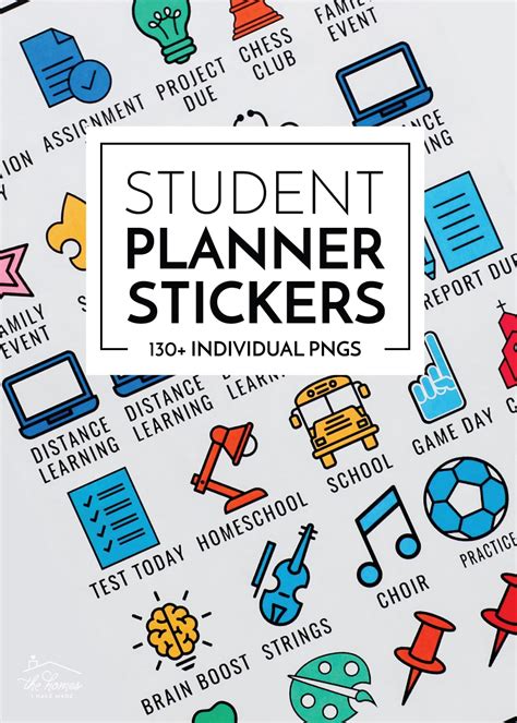 Student Planner Stickers (And Clever Ideas for Using Them!) | The Homes I Have Made