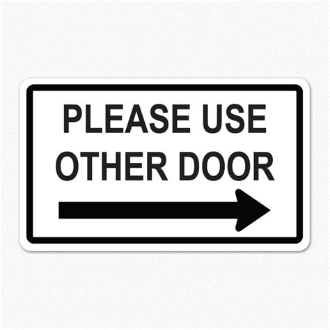 Please Use Other Door Decal | Decals for Doors | Sticker Genius