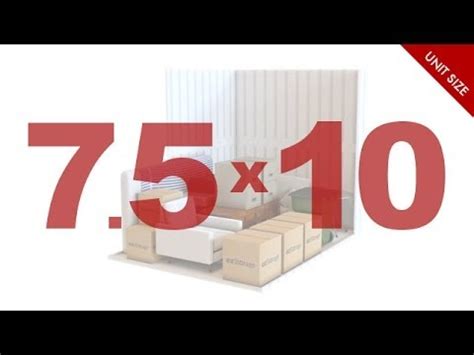 ezStorage - 7.5x10 Unit Size Description - YouTube