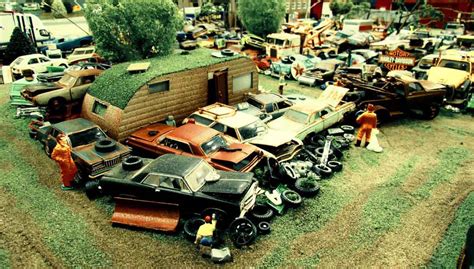 Mark Vicker - Diorama Junkyard 2 - Custom Hot Wheels & Diecast Cars