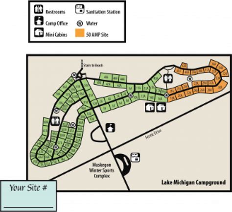 Muskegon State Park Campground Map - Printable Map