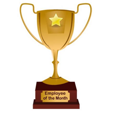 Employee of the Month Award, Golden Trophy Photo Sculpture | Zazzle