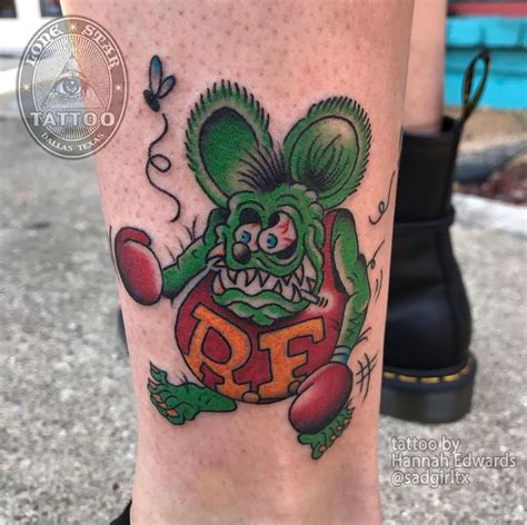 Traditional Rat Fink Tattoo by Hannah Edwards of Lone Star Tattoo ...