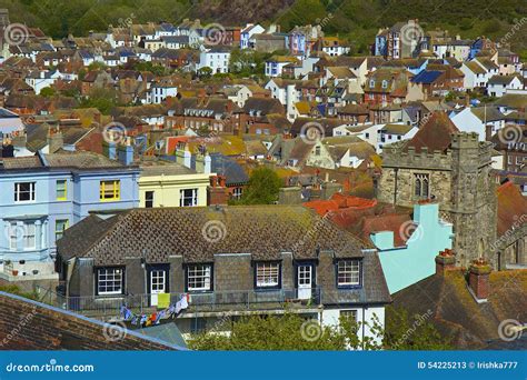 Old Town in Hastings stock image. Image of sussex, roof - 54225213