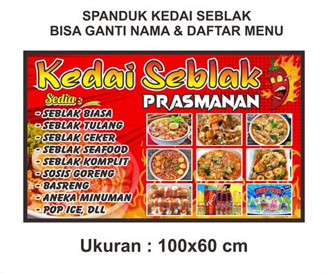 Spanduk Seblak / banner Warung Seblak | Lazada Indonesia