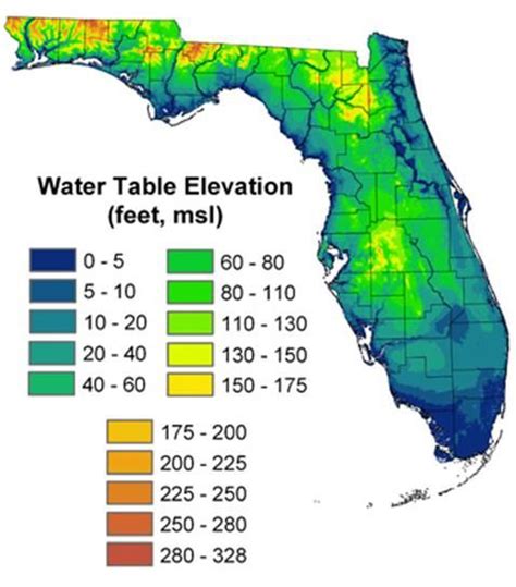 Florida elevation chart | Map of florida, Florida, Everglades national park