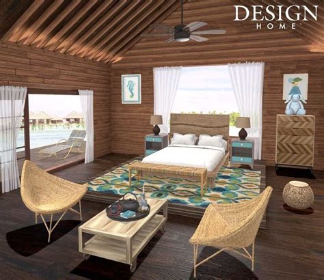 Bora Bora cabana house with bohemian textures and aqua blue accents-summer | Design home app ...