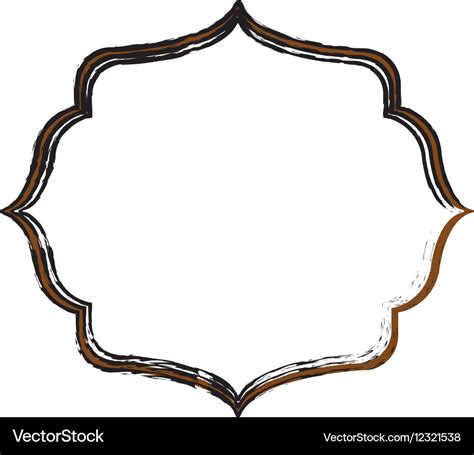 Decorative label emblem Royalty Free Vector Image