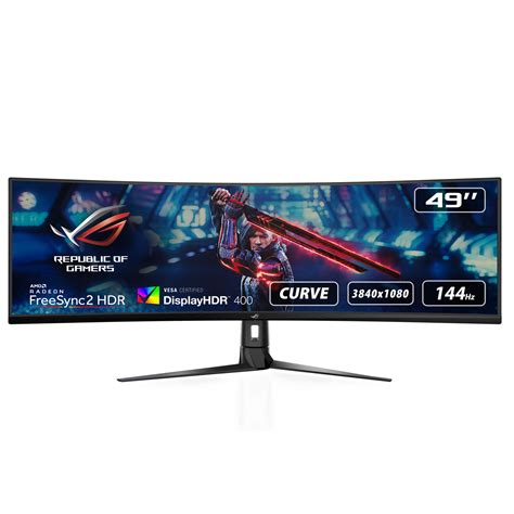 ASUS ROG Strix XG349C 34 Curved UWQHD Ultrawide G-SYNC-C 180Hz 1MS HDR400 IPS LED Gaming Monitor ...