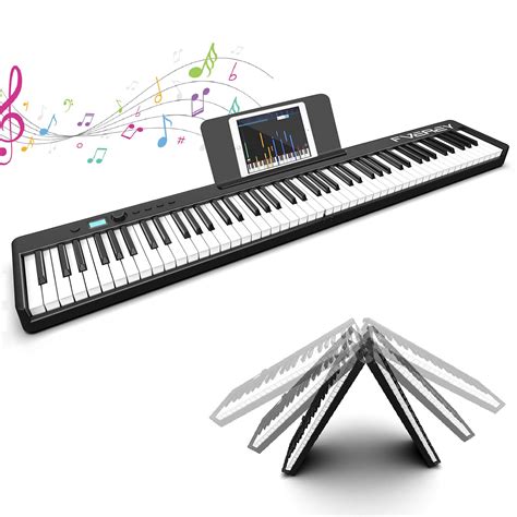 Buy FVEREY Folding Piano Keyboard 88 Key Full Size Semi-Weighted ...