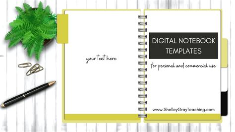 Notebook Template Google Slides