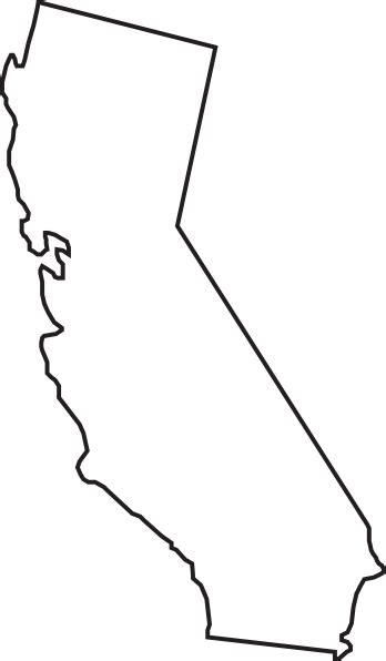 California State Outline Clip Art Clip Art at Clker.com - vector clip art online, royalty free ...