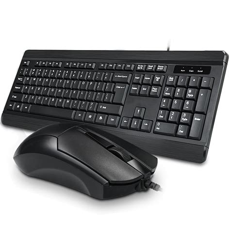 Suproot USB Wired Mouse Keyboard Set, 1200dpi Mice Mechanical Feeling Full Layout 104 Keys ...