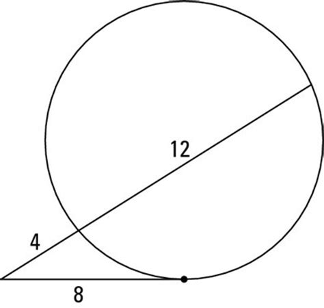 How to Use the Tangent-Secant Power Theorem - dummies