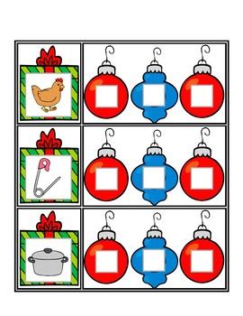 CVC Christmas Gifts - Spelling CVC Words by Little Learning Lane