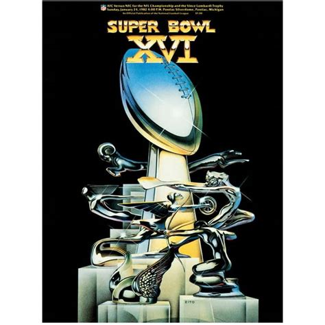 1982 49ers vs Bengals 22" x 30" Canvas Super Bowl XVI Program - Walmart ...