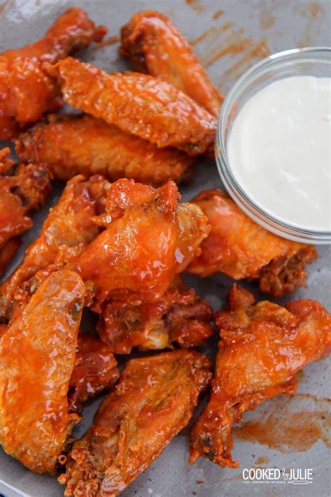 Crispy Baked Buffalo Wings - Cooked by Julie | Recipe | Baked buffalo ...