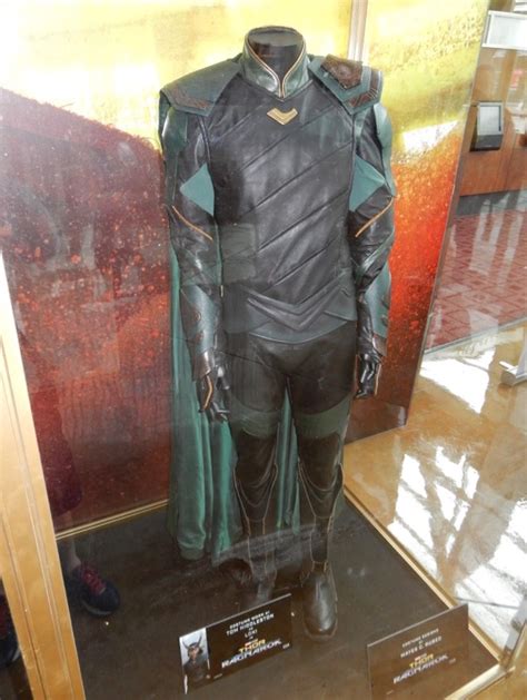 Hollywood Movie Costumes and Props: Tom Hiddleston's Loki costume from Thor: Ragnarok on display ...