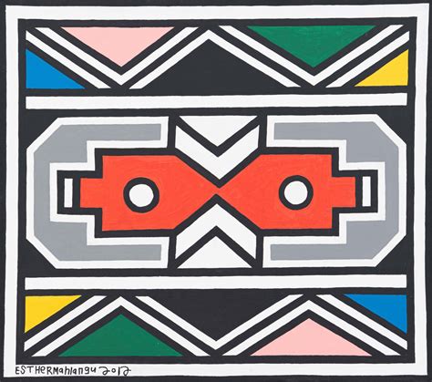 Esther Mahlangu | Ndebele Patterns | MutualArt