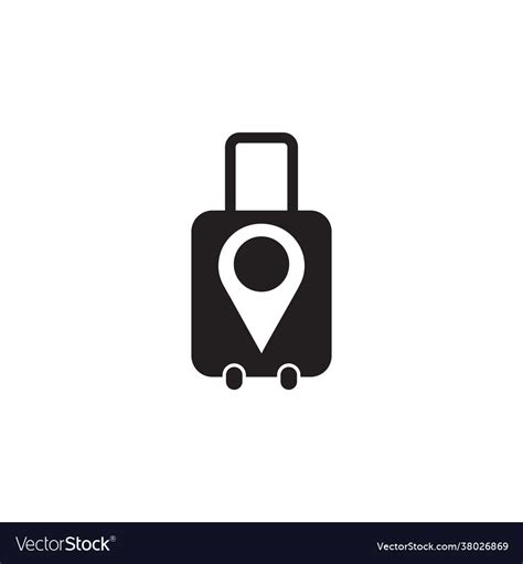 Travel bag logo design template Royalty Free Vector Image