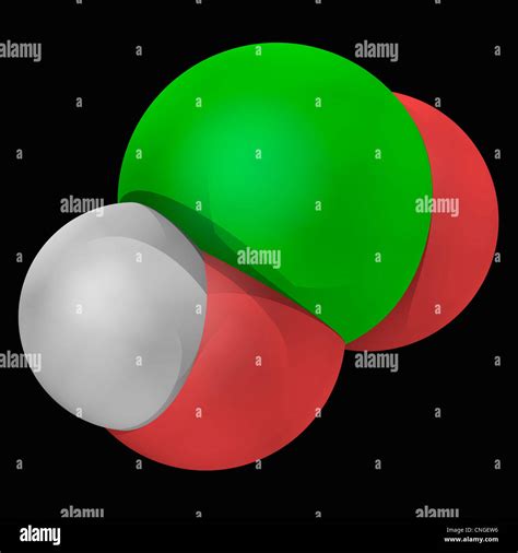 Chlorous acid molecule Stock Photo - Alamy