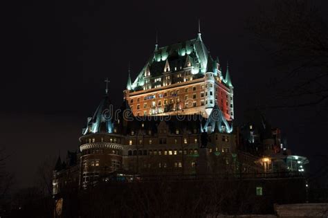 Chateau Frontenac in Winter Stock Photo - Image of frost, snow: 35436914