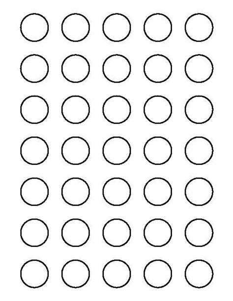 Free Printable 1 Inch Circle Template - Printable Templates