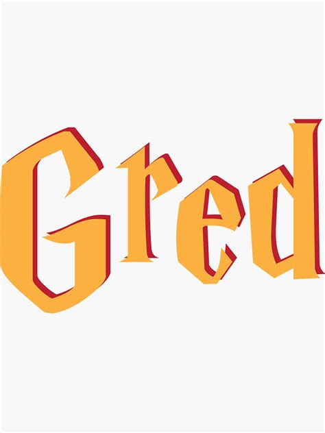 "Gred Weasley" Sticker for Sale by ten-and-sherloc | Redbubble