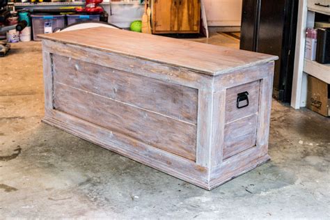 How to Build an Easy DIY Bedroom Storage Chest for Blankets - Building Our Rez | Diy wood chest ...