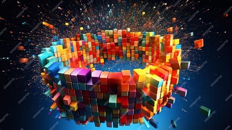 Premium AI Image | Abstract 3d cubes background wallpaper with glass ...