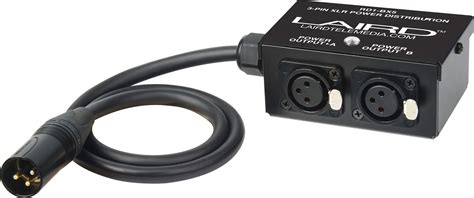 Laird RD1-BX5 24-Volt Twin Output 3-Pin XLR Power Splitter Box