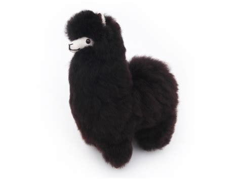 Cuddle in Black: Handcrafted Alpaca Fur Stuffed Llama - Etsy | Alpaca ...